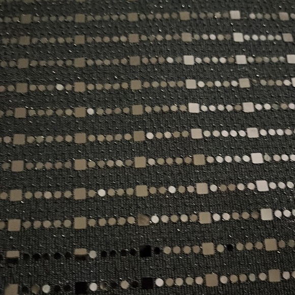 Clara Sun Woo black cocktail sparkly, bare shoulder dress. Size Small - Picture 8 of 8